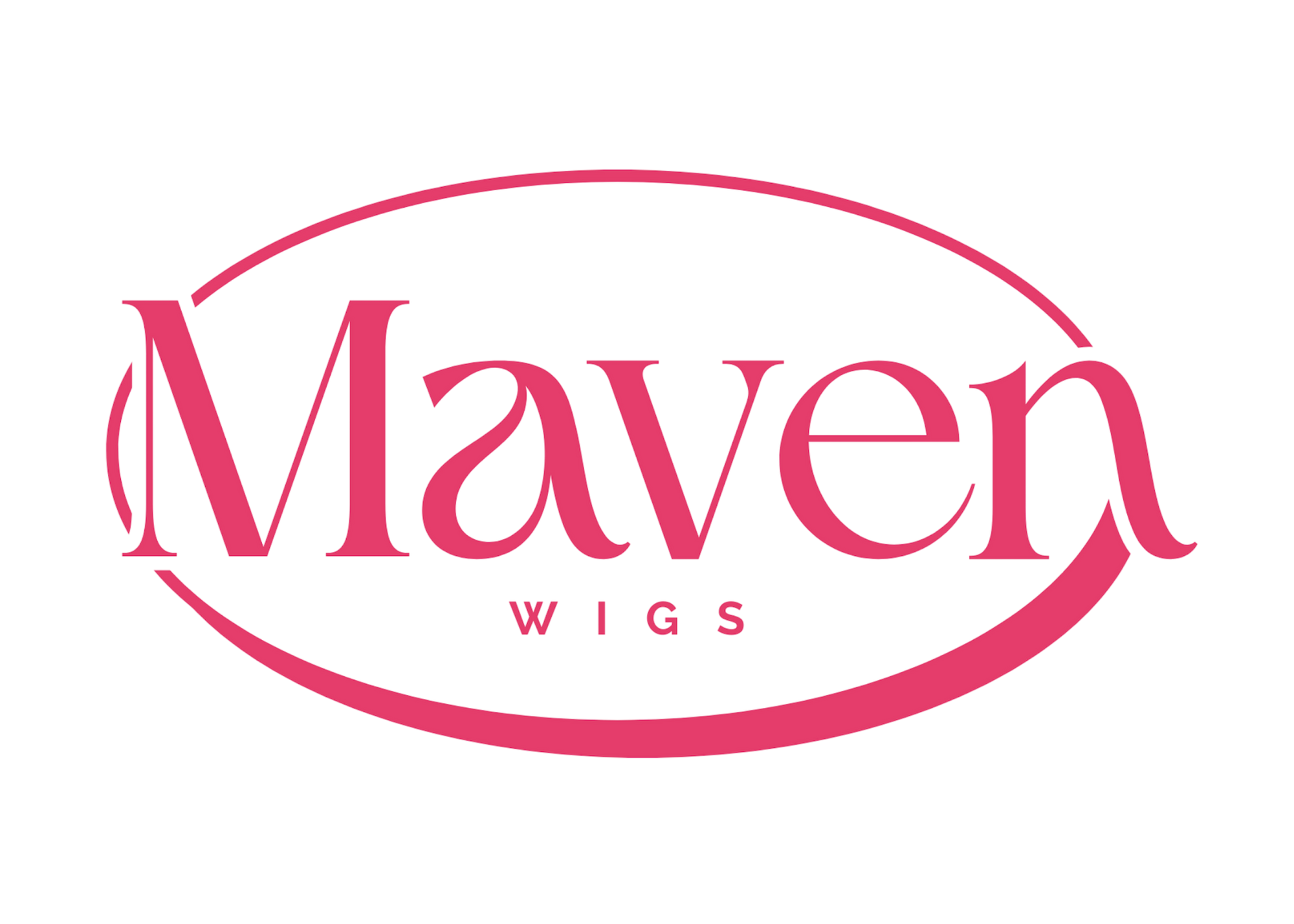 Maven Wigs Logo Pink with Oval