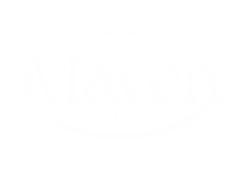Maven Wigs Logo White with Oval